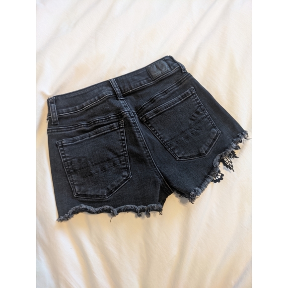 3/$20! AE Super Super Stretch Denim Lace Shorts - Picture 6 of 14